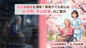 名古屋の訪問介護「いっぽ」による高齢者の書類管理支援と詐欺防止の様子